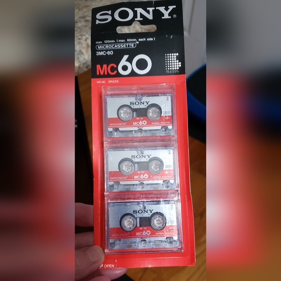 Lot of 12 sealed Sony MC60 Micro Cassette Tapes - Picture 3 of 3